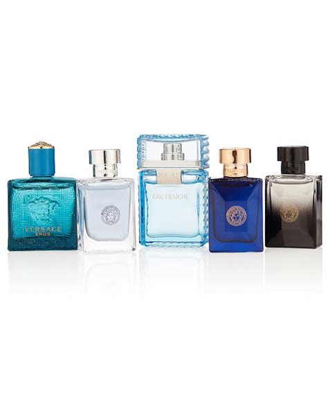 versace men's miniature 5-piece fragrance set|versace mini perfume set women.